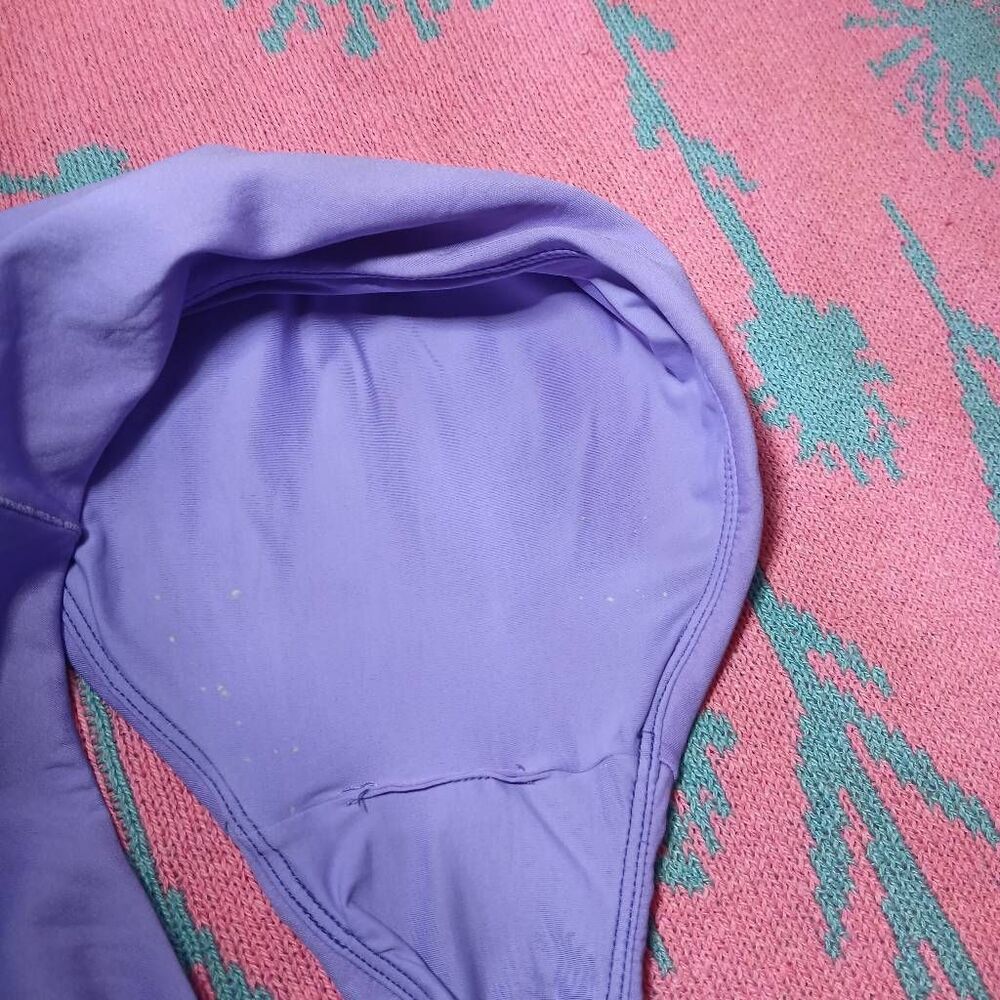 Left On Friday Lilac V-Neck One-Piece Swimsuit - Picture 3 of 8